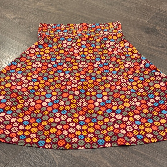 Lularoe Colorful Print Women's midi Skirt size large 8:1 - Picture 1 of 2